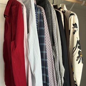 Lot of 14 Express Men’s Slim 1MX Dress Shirts